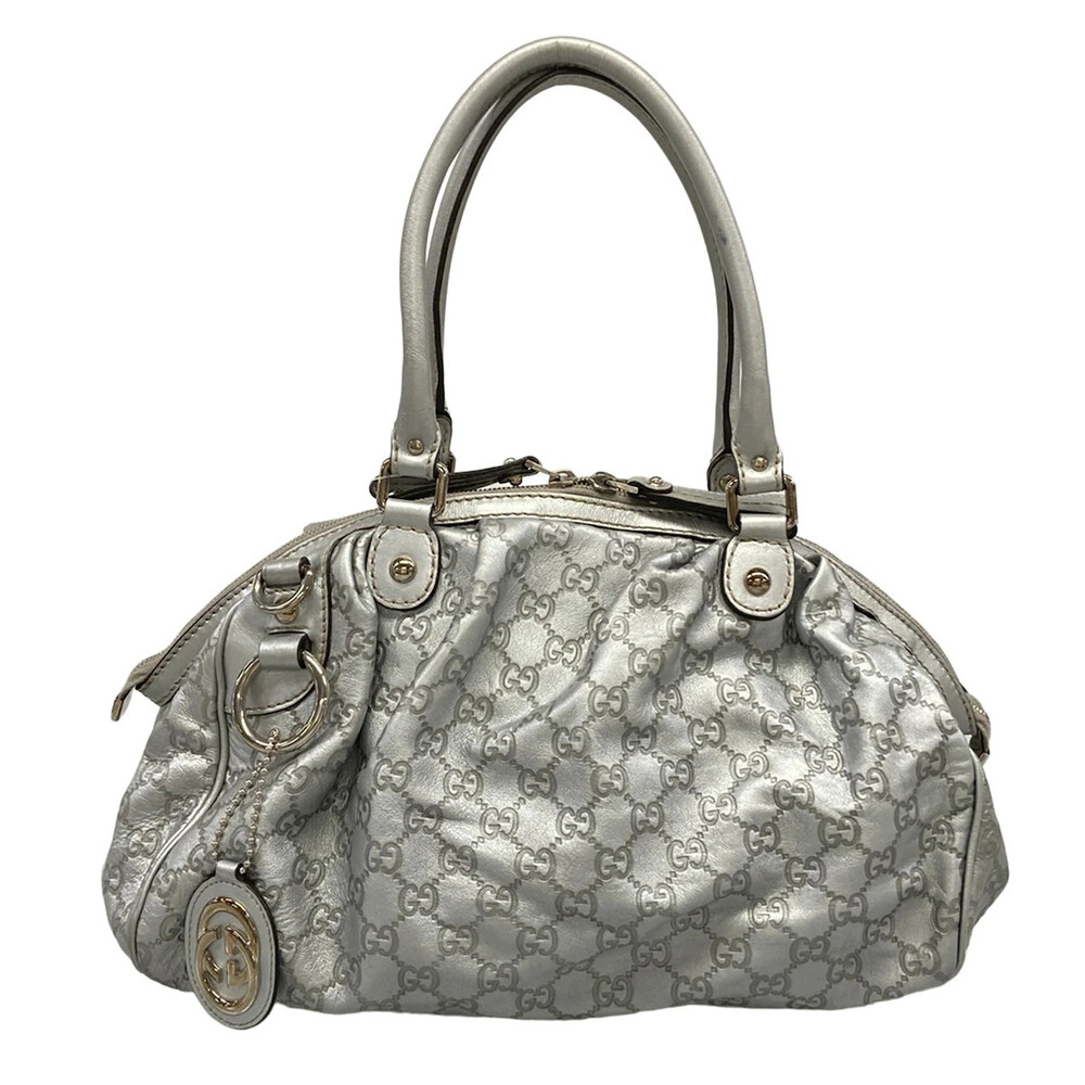 Gucci Sukey/Guccissima Silver Leather #319325G91B